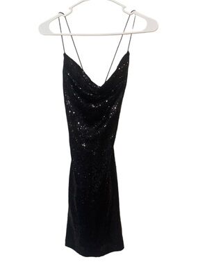 Windsor Mini Black Sequin Dress